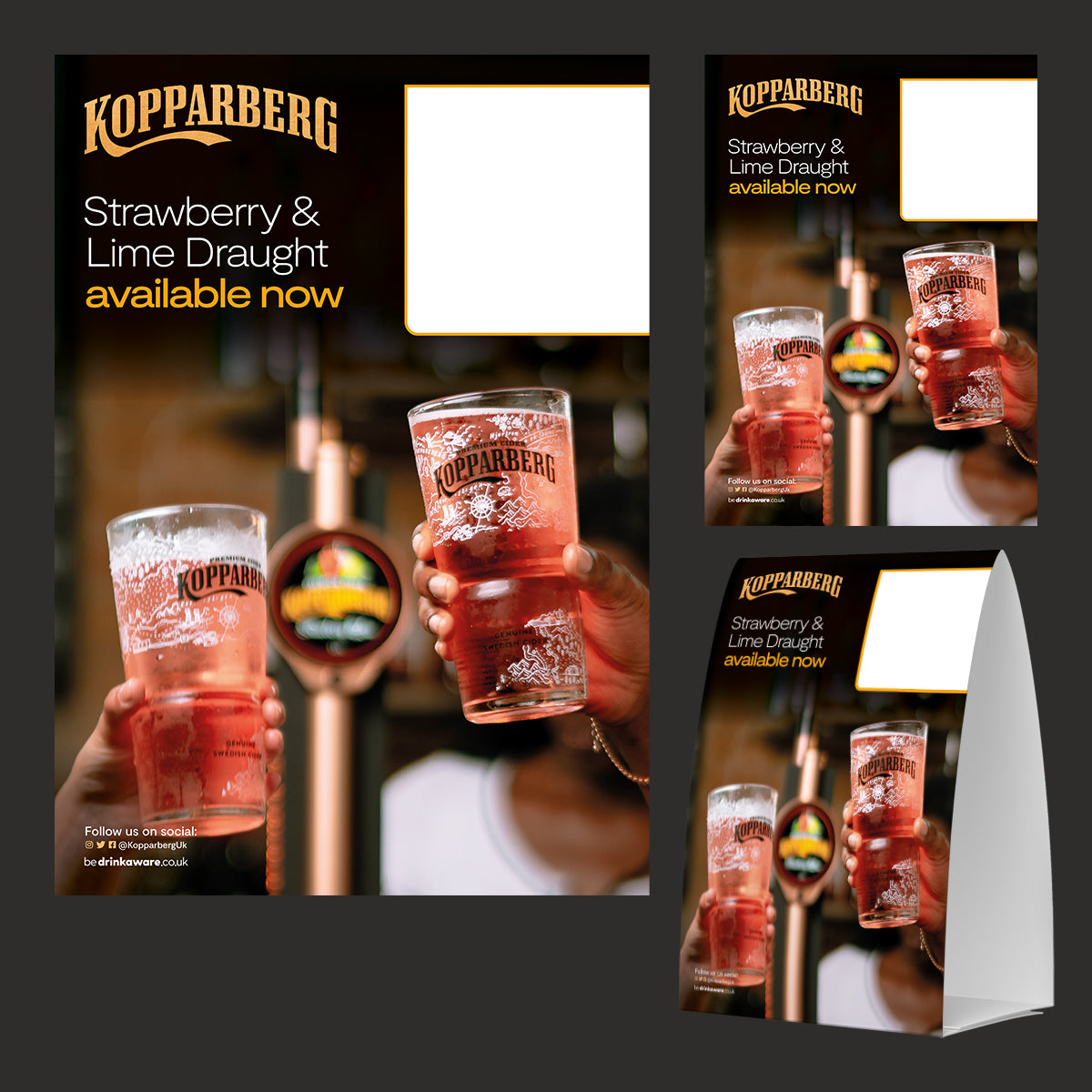 Strawberry & Lime Draught Cider POS Kit